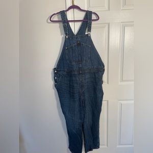 Old Navy Dark Wash Denim Overalls